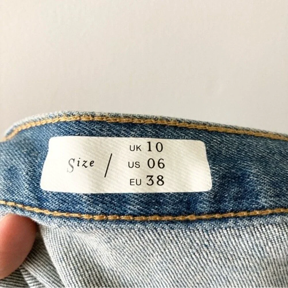 Pilcro and the‎ Letterpress Rainbow Button Denim Skirt 6